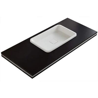 Bernstein PB2129 Lavabo rectangulaire en surface minérale - 53x32cm - Publicité Bernstein PB2129 Lavabo rectangulaire en surface minérale - 53x32cm - Publicité