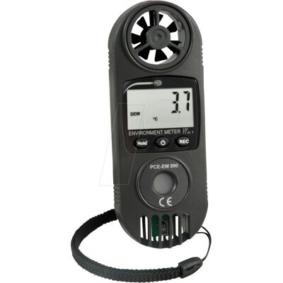PCE Instruments PCE-EM 890 Anemometer - 11-i-1 miljømåler PCE Instruments PCE-EM 890 Anemometer - 11-i-1 miljømåler