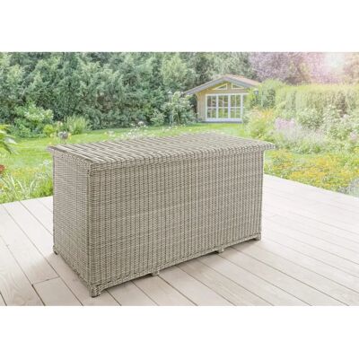 Destiny CASA Aufbewahrungsbox - Polyrattan, Grau, 175x90x86cm Destiny CASA Aufbewahrungsbox - Polyrattan, Grau, 175x90x86cm