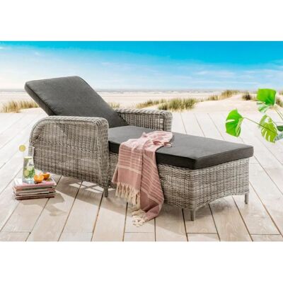 DESTINY CASA Gartenliege - Verstellbar, Witterungsbeständig, Rattan DESTINY CASA Gartenliege - Verstellbar, Witterungsbeständig, Rattan