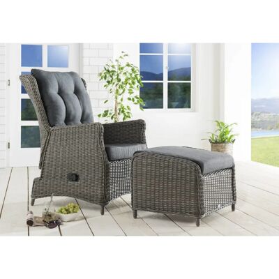Destiny CASA RELAX CASA Vintage Grau Lounge-Set mit Kissen - Gartenmöbel Destiny CASA RELAX CASA Vintage Grau Lounge-Set mit Kissen - Gartenmöbel