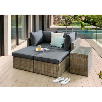 Destiny IBIZA Balkonset Beige - Wetterfest, 2 Sitze Destiny IBIZA Balkonset Beige - Wetterfest, 2 Sitze