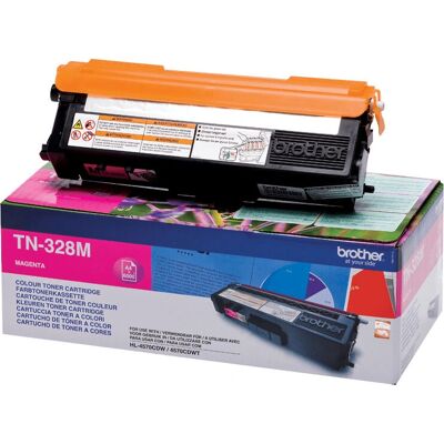 Brother - TN-328M - Magenta - 6000 sider - Tonerkassette Brother - TN-328M - Magenta - 6000 sider - Tonerkassette