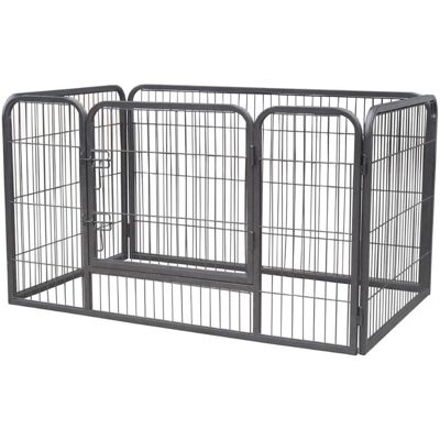 Mucola Jaula para mascotas - Recinto resistente para cachorros - 124x80x70cm Mucola Jaula para mascotas - Recinto resistente para cachorros - 124x80x70cm