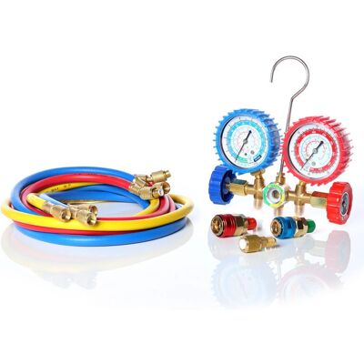 Kit de Accesorios para Aire Acondicionado MUCOLA - 2 Vías R134a, R22, R12, R502 Kit de Accesorios para Aire Acondicionado MUCOLA - 2 Vías R134a, R22, R12, R502