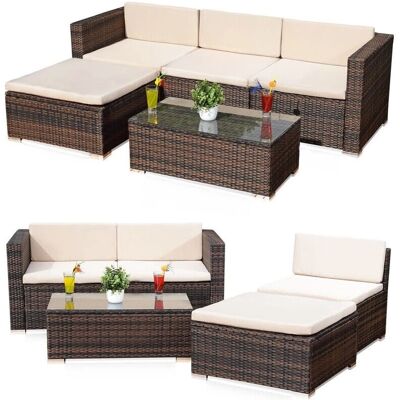 Conjunto de Muebles de Jardín Mucola - Sofá y Mesa Conjunto de Muebles de Jardín Mucola - Sofá y Mesa