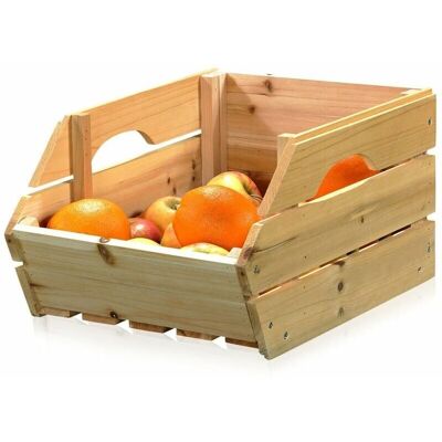 Mucola - Caja de fruta con asas - Cajas de manzana y vino de madera - Caja de patatas Mucola - Caja de fruta con asas - Cajas de manzana y vino de madera - Caja de patatas