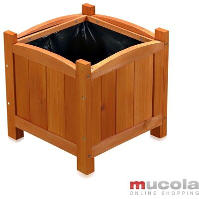 Mucola - Maceta de flores cuadrado - Madera - 30x30x30 cm - Planter Mucola - Maceta de flores cuadrado - Madera - 30x30x30 cm - Planter