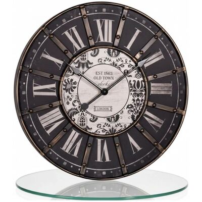 Mucola - Reloj de pared - 60 cm - Black - Clock Mucola - Reloj de pared - 60 cm - Black - Clock