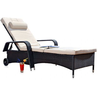 Mucola - Silla Reclinable - Ajustable, Resistente a la Intemperie - Muebles de Jardín Mucola - Silla Reclinable - Ajustable, Resistente a la Intemperie - Muebles de Jardín