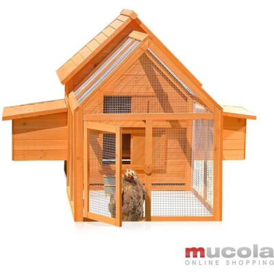 Mucola Gallinero XXL - 2 nidos - puerta de acceso frontal - gallinero Mucola Gallinero XXL - 2 nidos - puerta de acceso frontal - gallinero
