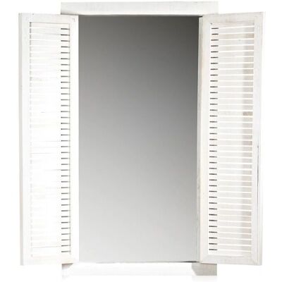 Mucola - Espejo de pared - Blanco shabby chic 72cm Mucola - Espejo de pared - Blanco shabby chic 72cm