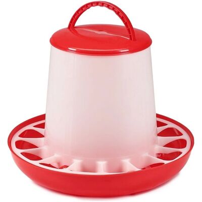 MUCOLA Alimentatore per pollame - Distributore automatico in plastica da 6kg MUCOLA Alimentatore per pollame - Distributore automatico in plastica da 6kg