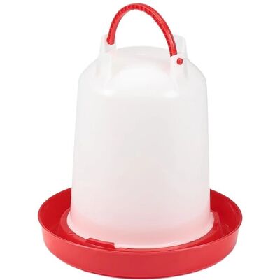 MUCOLA Distributore d'acqua per pollame - 3L Plastica Bevanda per pollo e anatra MUCOLA Distributore d'acqua per pollame - 3L Plastica Bevanda per pollo e anatra