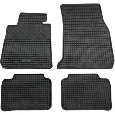AD Tuning GmbH & Co. KG Schwarze Gummimatten 4er Set - Autoteppiche AD Tuning GmbH & Co. KG Schwarze Gummimatten 4er Set - Autoteppiche