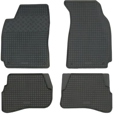 AD Tuning GmbH & Co. KG Schwarze Gummimatten Set - Auto Fußmatten AD Tuning GmbH & Co. KG Schwarze Gummimatten Set - Auto Fußmatten