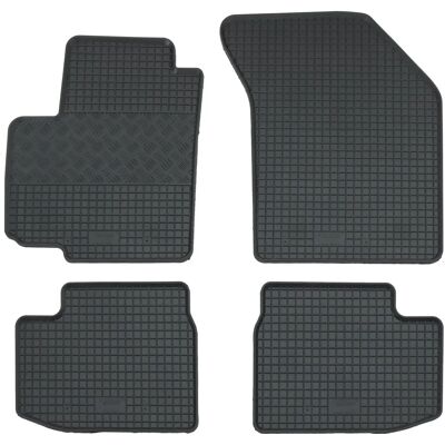 AD Tuning GmbH & Co. KG Autostoelmatten - Rubber, 4-delig, Zwart AD Tuning GmbH & Co. KG Autostoelmatten - Rubber, 4-delig, Zwart
