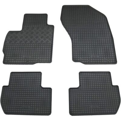 AD Tuning GmbH & Co. KG Schwarze Gummimatten-Set für Autos - 4 Stück AD Tuning GmbH & Co. KG Schwarze Gummimatten-Set für Autos - 4 Stück