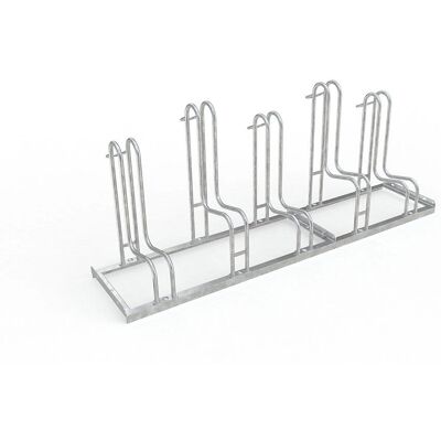 Soppporto per biciclette Kaiserkraft - 5 posti, Argento, Acciaio, Zincato - Esterno Soppporto per biciclette Kaiserkraft - 5 posti, Argento, Acciaio, Zincato - Esterno