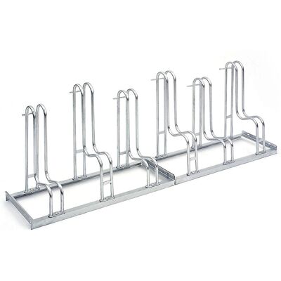 Supporto biciclette Kaiserkraft - 6 posti, acciaio zincato, risparmio spazio, opzione lucchetto Supporto biciclette Kaiserkraft - 6 posti, acciaio zincato, risparmio spazio, opzione lucchetto