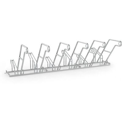 KaiserKraft Soporte para bicicletas - 6 espacios, acero, galvanizado KaiserKraft Soporte para bicicletas - 6 espacios, acero, galvanizado