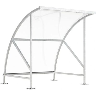 Kaiserkraft Cykelskur - 2090x2100mm - Sølv - Cykelskur Kaiserkraft Cykelskur - 2090x2100mm - Sølv - Cykelskur