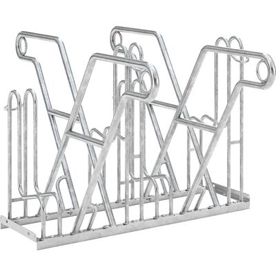 Soporte para bicicletas Kaiserkraft - Doble cara, capacidad 4 bicicletas Soporte para bicicletas Kaiserkraft - Doble cara, capacidad 4 bicicletas