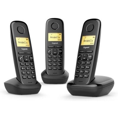 Gigaset A170 - Trio preto Gigaset A170 - Trio preto