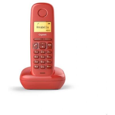 Gigaset A170 Schnurloses Telefon - DECT, 1,5" Rot - Wireless Phone Gigaset A170 Schnurloses Telefon - DECT, 1,5" Rot - Wireless Phone