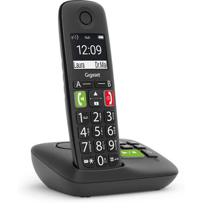 Gigaset E290A Negro - Teléfono fijo con identificación de llamadas y contestador digital Gigaset E290A Negro - Teléfono fijo con identificación de llamadas y contestador digital