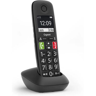 Gigaset E290HX Fekete - Vezeték nélküli telefon időseknek és általános használatra Gigaset E290HX Fekete - Vezeték nélküli telefon időseknek és általános használatra