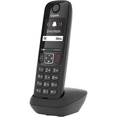 Telefon bezprzewodowy Gigaset A690 - Książka telefoniczna 100 nazw, Czarny Telefon bezprzewodowy Gigaset A690 - Książka telefoniczna 100 nazw, Czarny