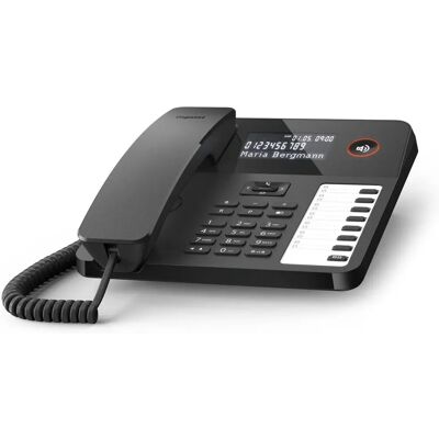 Gigaset DESK 600 Negro - Teléfono fijo con ID de llamadas Gigaset DESK 600 Negro - Teléfono fijo con ID de llamadas