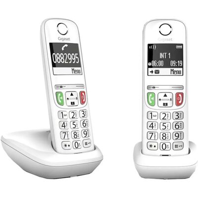 Gigaset E270 Telefone Sem Fios Branco Duo - Telefone IP Gigaset E270 Telefone Sem Fios Branco Duo - Telefone IP