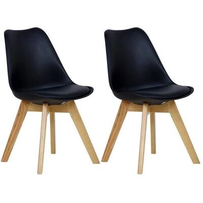 Sedia da Cucina Nera WOLTU Stile Moderno - Sedia Sedia da Cucina Nera WOLTU Stile Moderno - Sedia