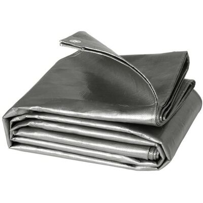 WOLTU - Telone 180g/m² - Grigio - 3x5m - Telone impermeabile WOLTU - Telone 180g/m² - Grigio - 3x5m - Telone impermeabile