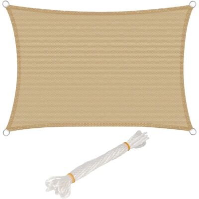 WOLTU Sonnensegel 2x4m UV Schutz Atmungsaktives Gewebe WOLTU Sonnensegel 2x4m UV Schutz Atmungsaktives Gewebe