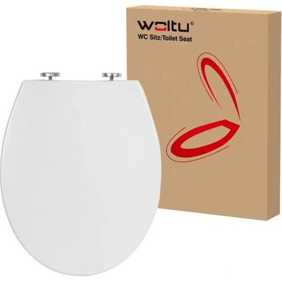 Tapa de inodoro Woltu SoftClose - Asiento de Inodoro, Instalación Fácil, Antibacteriano Tapa de inodoro Woltu SoftClose - Asiento de Inodoro, Instalación Fácil, Antibacteriano