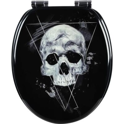 WOLTU - Universeller Holz-Toilettensitz - Skull Schwarz WOLTU - Universeller Holz-Toilettensitz - Skull Schwarz