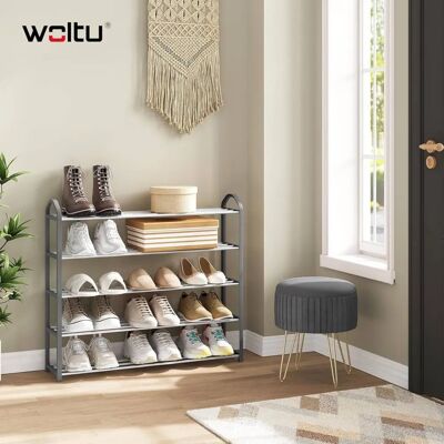 WOLTU Grey Steel Shoe Rack - Storage Organizer for Shoes WOLTU Grey Steel Shoe Rack - Storage Organizer for Shoes