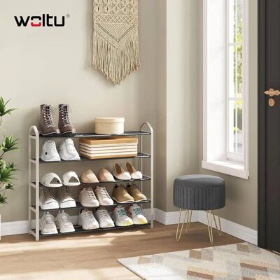 Woltu SR0024cm5 Black - Shoe Rack - Sturdy Steel Frame Woltu SR0024cm5 Black - Shoe Rack - Sturdy Steel Frame