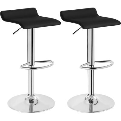 WOLTU 2X Tabourets de Bar Ajustables en Cuir Synthétique - Tabourets de Bar - Publicité WOLTU 2X Tabourets de Bar Ajustables en Cuir Synthétique - Tabourets de Bar - Publicité