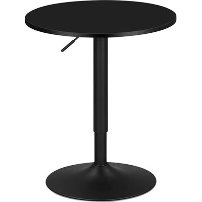 Woltu - Tavolo da Bar Regolabile in Altezza Girevole a 360° in MDF Nero BT02sz Woltu - Tavolo da Bar Regolabile in Altezza Girevole a 360° in MDF Nero BT02sz