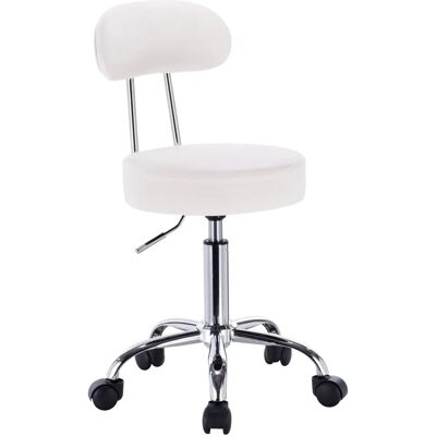 Taburete de Oficina WOLTU BH34ws-1 con altura ajustable - Silla giratoria blanca Taburete de Oficina WOLTU BH34ws-1 con altura ajustable - Silla giratoria blanca