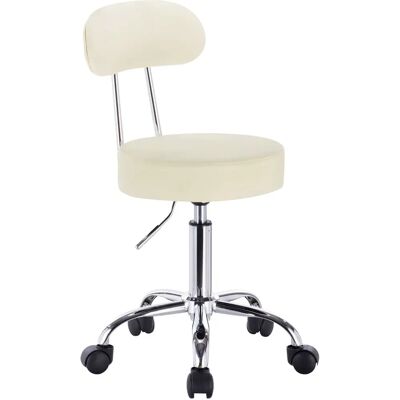 Taburete de oficina Woltu - Giratorio, altura ajustable - Crema Taburete de oficina Woltu - Giratorio, altura ajustable - Crema