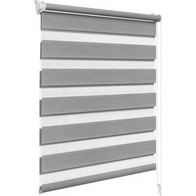WOLTU - Doppio Oscurante 90x150 cm - Legno Grigio - Tenda a rullo WOLTU - Doppio Oscurante 90x150 cm - Legno Grigio - Tenda a rullo