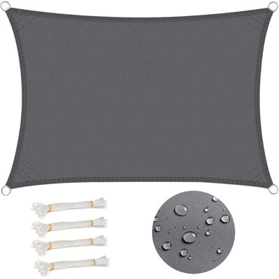 WOLTU - Vela de sombra protección UV gris 5x7m WOLTU - Vela de sombra protección UV gris 5x7m