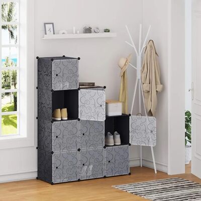 Woltu SR0055sz Organizzatore di stoccaggio nero - Tipo di stoccaggio Woltu SR0055sz Organizzatore di stoccaggio nero - Tipo di stoccaggio
