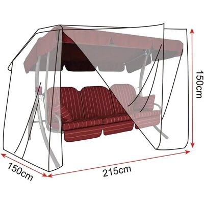 WOLTU GZ1166tp - Copertura per mobili da giardino rettangolare WOLTU GZ1166tp - Copertura per mobili da giardino rettangolare