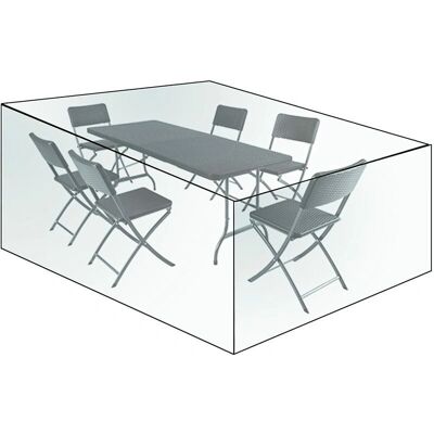 Copertura per Mobili da Giardino WOLTU - Trasparente 240x136x88 cm - Impermeabile UV Antipolvere Copertura per Mobili da Giardino WOLTU - Trasparente 240x136x88 cm - Impermeabile UV Antipolvere